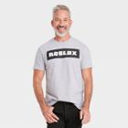 Men's Roblox Logo Short Sleeve T-shirt - Gray