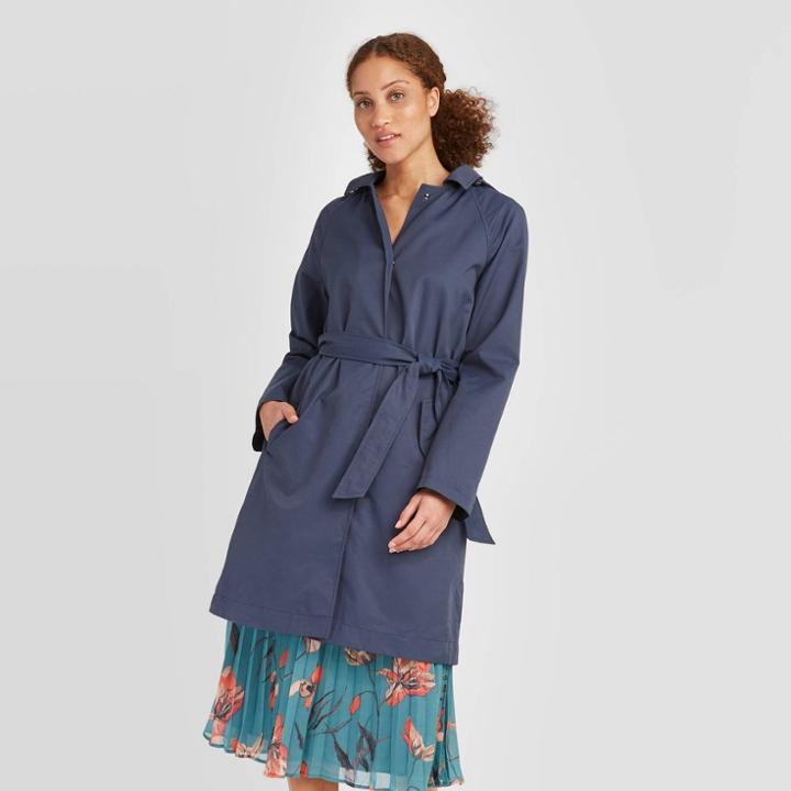 Women's Anorak Jacket - A New Day Navy Xs, Women's, Blue