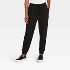 Women's High-rise Ankle Jogger Pants - A New Day Black