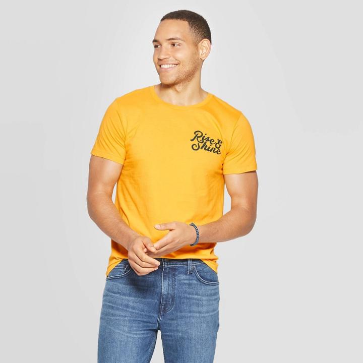 Men's Standard Fit Short Sleeve T-shirt - Goodfellow & Co Squash