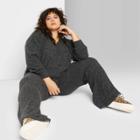Women's Plus Size High-rise Flared Pants - Wild Fable Charcoal 4x, Women's, Size: