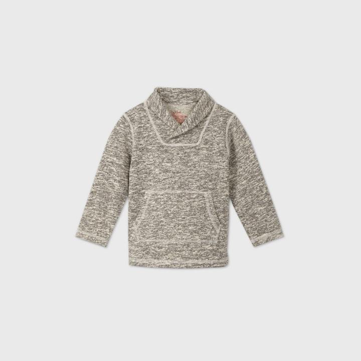 Toddler Boys' Adaptive Pull-over Sweatshirt - Cat & Jack Gray