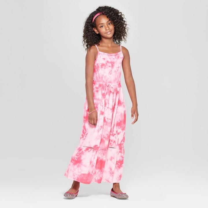 Girls' Tiedye Maxi Dress - Cat & Jack Pink