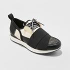 Women's Lacey Banded Sneakers - A New Day Black