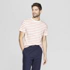 Men's Striped Standard Fit Short Sleeve Novelty T-shirt - Goodfellow & Co Hearth Brown