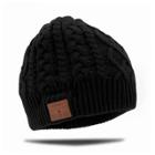 Women's Bluetooth Cable Knit Beanie - Tenergy Black