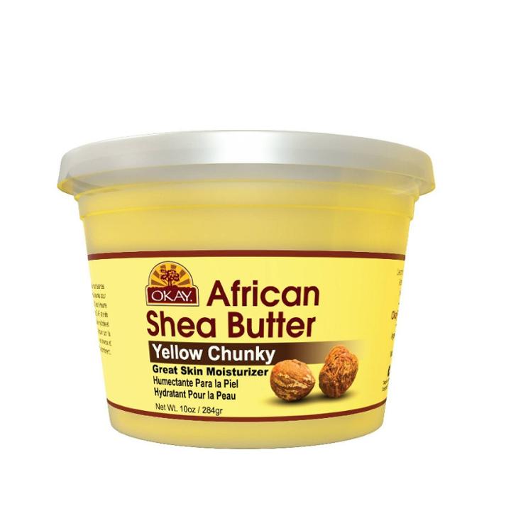 Okay African Shea Butter - Yellow Chunky