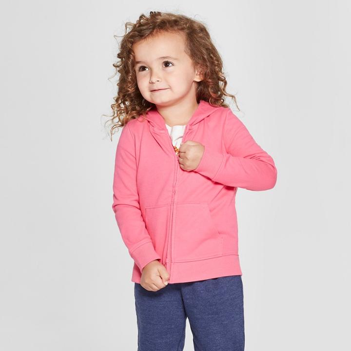 Toddler Girls' Hoodie Sweatshirt - Cat & Jack Pink