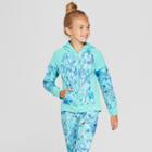 Girls' Printed Tech Fleece Full Zip Hoodie - C9 Champion Green