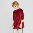 Boys' Velour Hooded Sweatshirt - Art Class Red