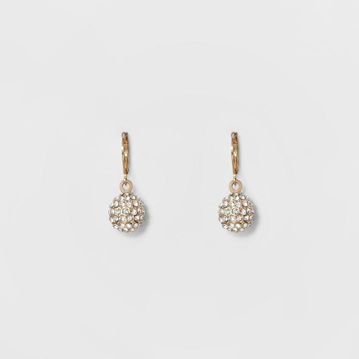 Women's Fireball Drop Earring - A New Day Gold/silver,