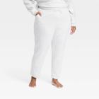 Women's Plus Size Fleece Tapered Leg Pants - All In Motion Heathered Gray