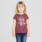 Toddler Girls' Short Sleeve T-shirt - Cat & Jack Plum Purple