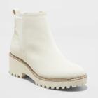 Women's Taci Pull-on Ankle Boots - Universal Thread Off-white