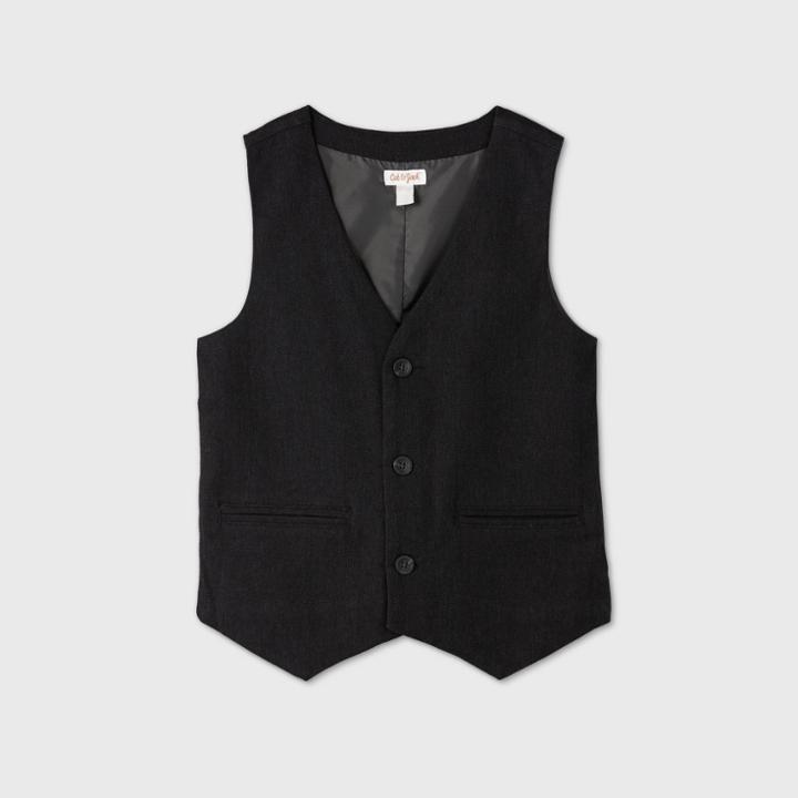 Boys' Woven Suit Vest - Cat & Jack Gray