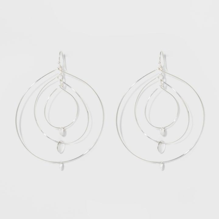 Three Circles And Coins Earrings - A New Day