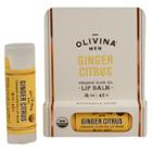 Olivina Men Ginger Citrus Organic Lip Balm