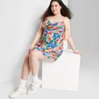 Women's Plus Size Sleeveless Woven Fit & Flare Dress - Wild Fable Pink Fruit