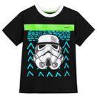 Boys' Star Wars Stormtrooper Short Sleeve T-shirt - Xs - Disney Store, Black/green/white