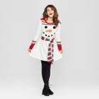 Women's Ugly Christmas Snowman Dress - Born Famous (juniors') White