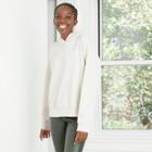 Women's Hooded Fleece Sweatshirt - A New Day Cream