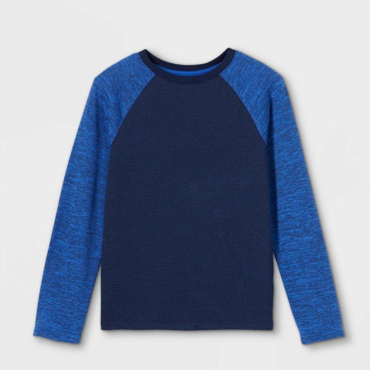 Boys' Hacci Crewneck Sweatshirt - Cat & Jack Navy