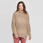 Women's Long Sleeve Mock Turtleneck Gradient Tunic Sweater - Universal Thread Olive S, Women's, Size: