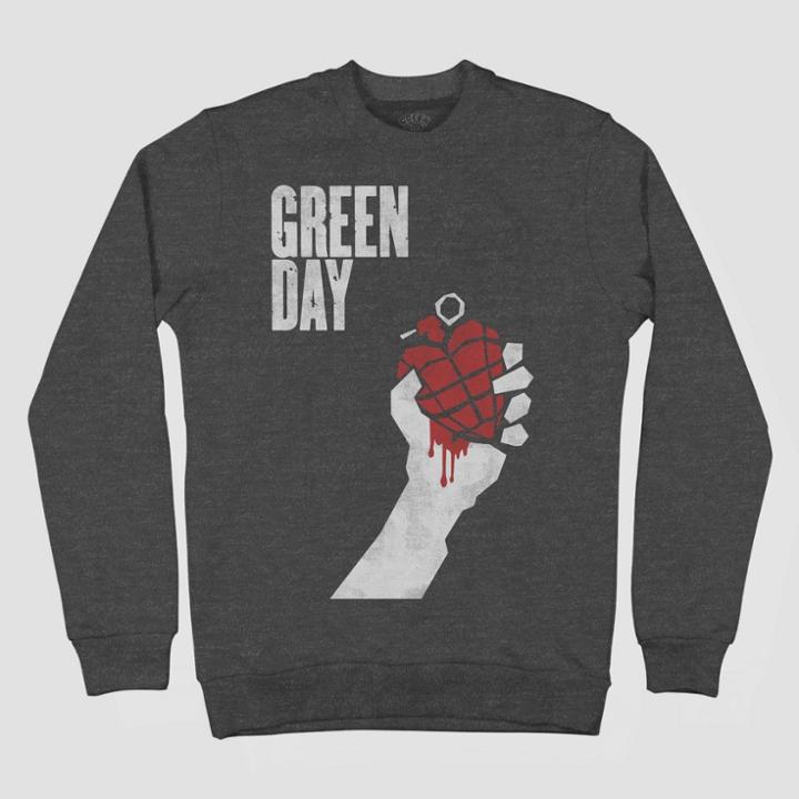 Men's Green Day Graphic Sweatshirt - Black