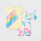 Jellifish Kids Girls' 3pc Rainbow Pajama