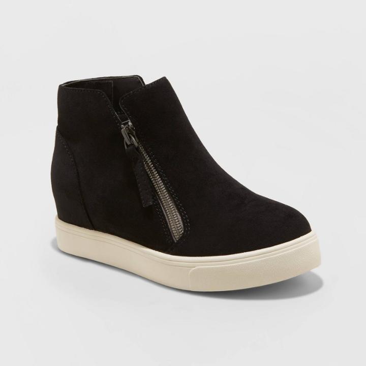 Girls' Alda Wedge Sneakers - Cat & Jack Black