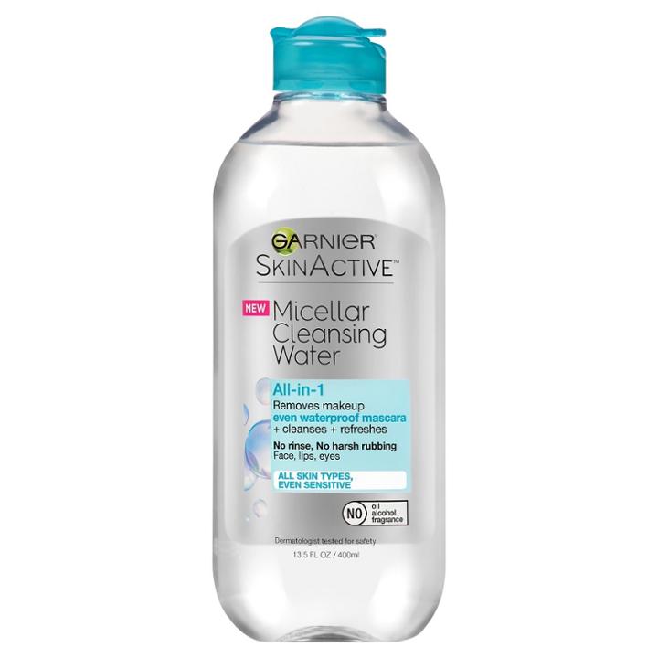 Unscented Garnier Skinactive Micellar Cleansing Water - For Waterproof Makeup