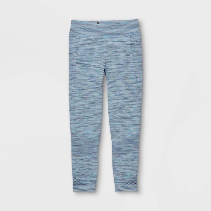Girls' Seamless Leggings - All In Motion Cool Blue