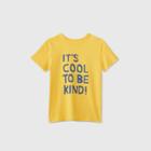 Petiteboys' Short Sleeve 'it's Cool To Be Kind' Graphic T-shirt - Cat & Jack Yellow