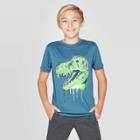 Petiteboys' Dino Short Sleeve Athletic Graphic T-shirt - Cat & Jack Blue M, Boy's,