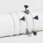 Tassel And Bead Stretch Bracelet Set 4ct - Universal Thread