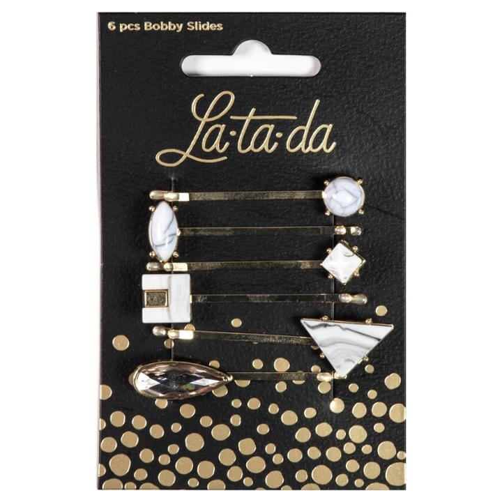 La-ta-da Marble Embellished Slides - 6pc, Girl's,