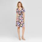 Women's Floral Print Feminine Dress - Spenser Jeremy - Black