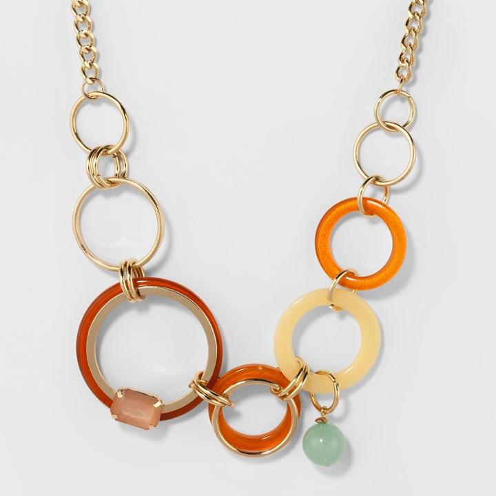 Flat Circles Short Necklace - A New Day,