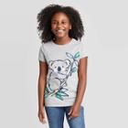 Petitegirls' Short Sleeve Raccoons T-shirt - Cat & Jack Gray