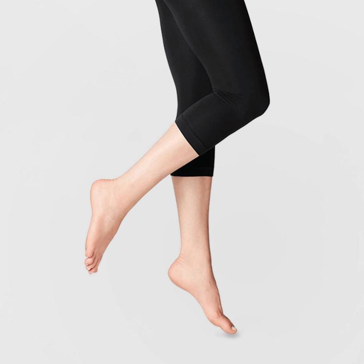Women's 80d Super Opaque Capri Tights - A New Day Black L/xl,