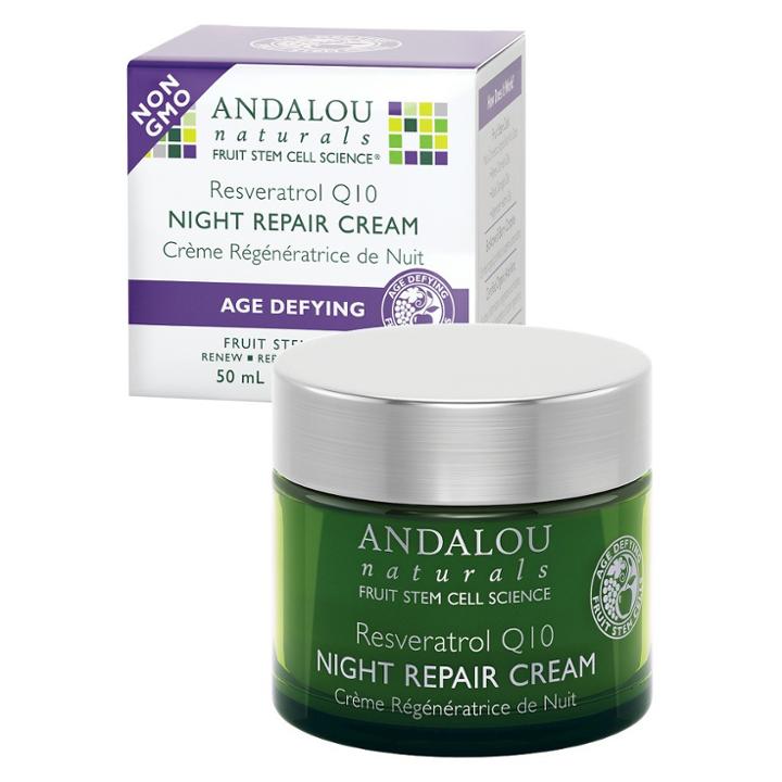 Andalou Naturals Resveratrol Q10 Night Repair Cream