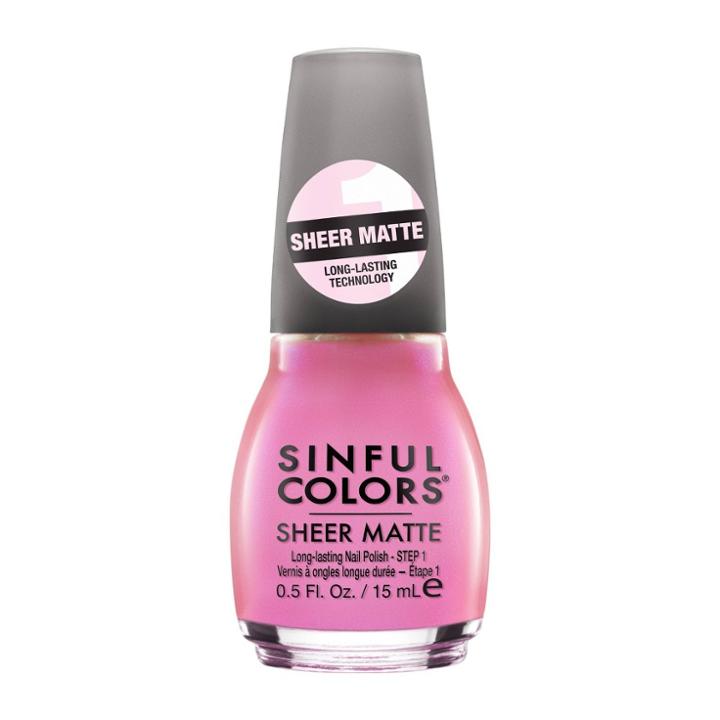 Sinful Colors Sheer Mattes Nail Polish - Petals In Pink