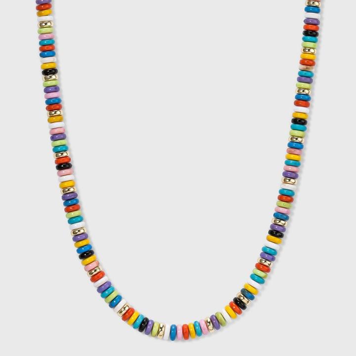 Sugarfix By Baublebar Beaded Collar Necklace, Red