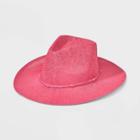 Women's Western With Band Cowboy Hat - Wild Fable Pink