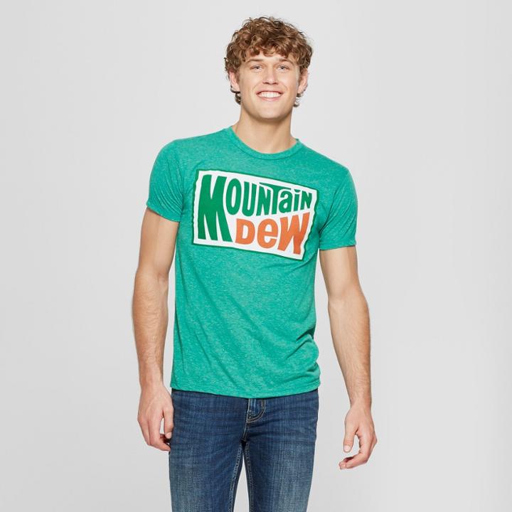 Men's Mountain Dew Short Sleeve Graphic T-shirt - Kelly Green