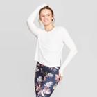 Women's Ribbed Long Sleeve T-shirt - Joylab White