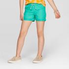 Girls' Woven Shorts With Rolled Hem - Cat & Jack Green