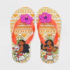 Girls' Disney Moana Flip Flip Sandals - Orange
