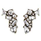 Sugarfix By Baublebar Shatter Crystal Stud Earrings - Clear, Girl's