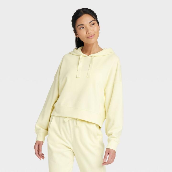 Women's Cozy Rib Sweatshirt - All In Motion Vibrant Yellow
